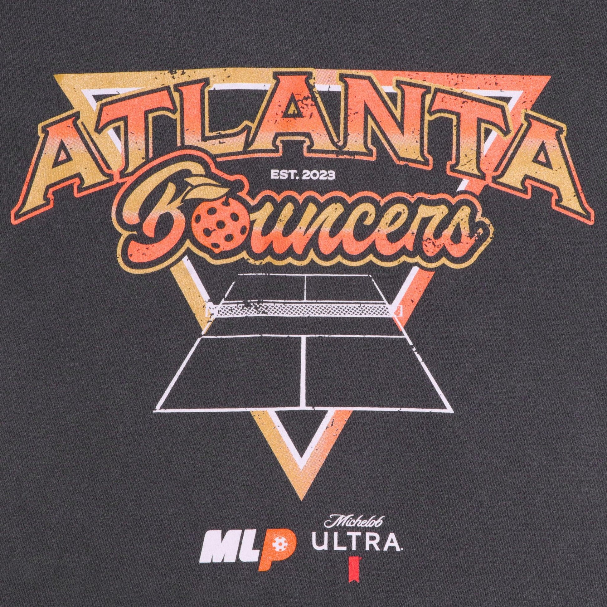 detail of Atlanta bouncers overlaying a court