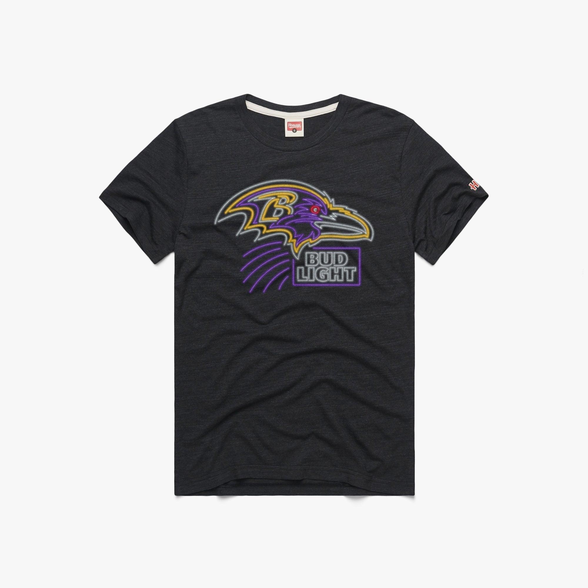 Bud Light Baltimore Ravens T-Shirt L