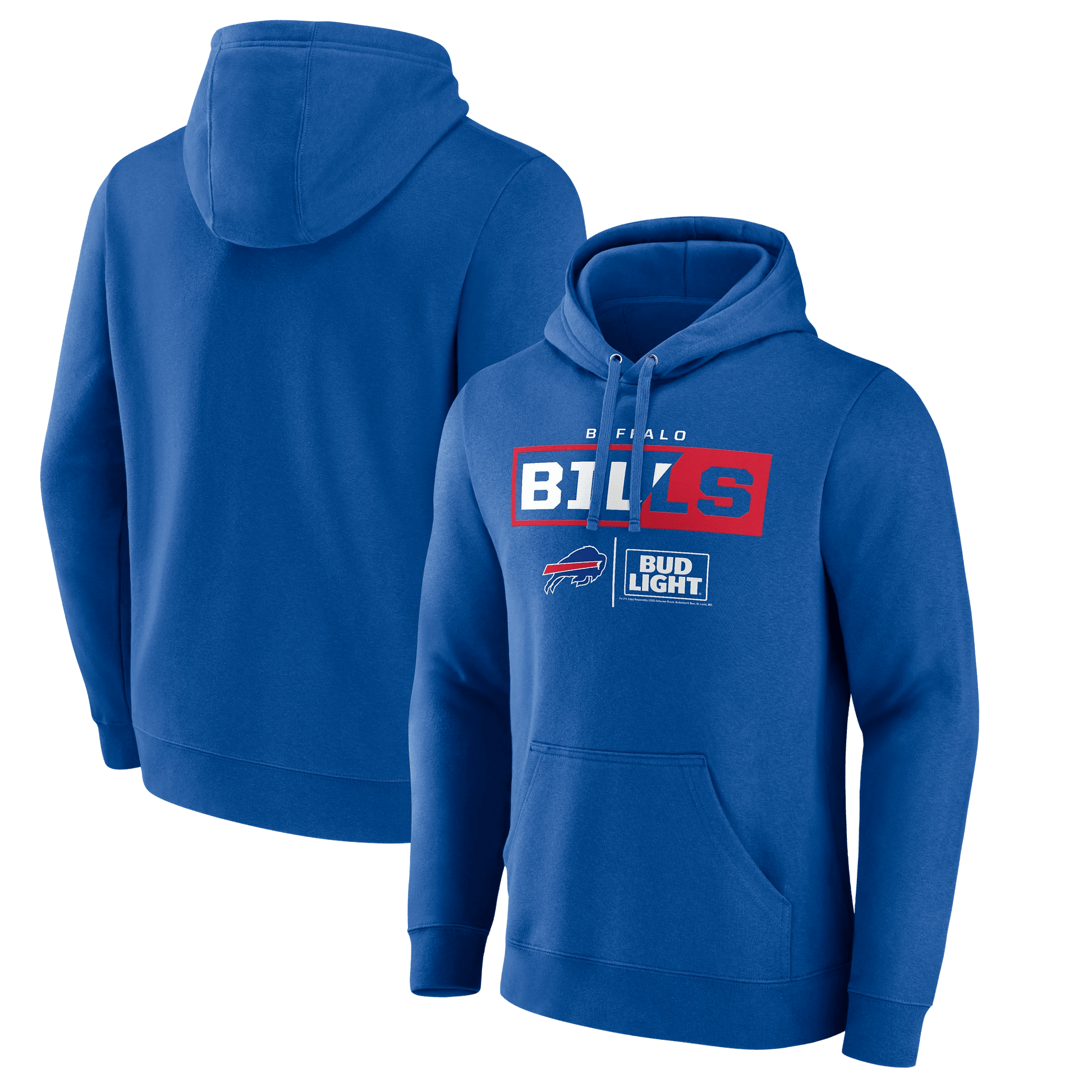 BUD LIGHT BILLS HOODIE BLUE