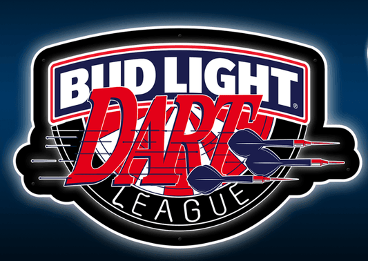 bud light dart league led sign