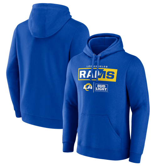 BUD LIGHT RAMS HOODIE BLUE
