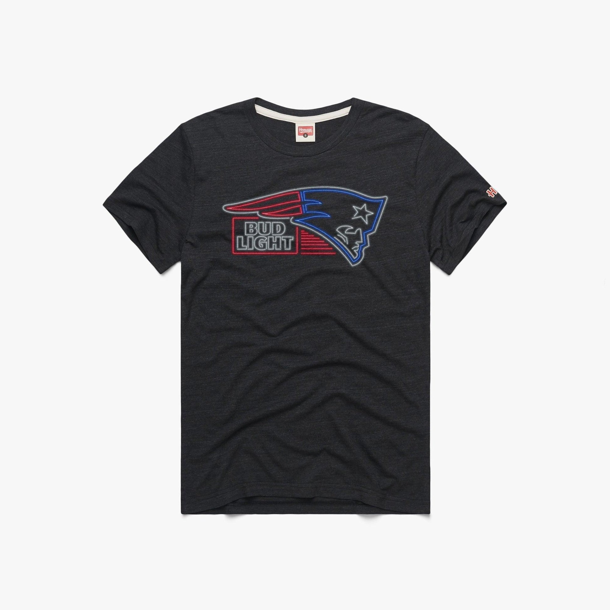Bud Light New England Patriots Black T-Shirt
