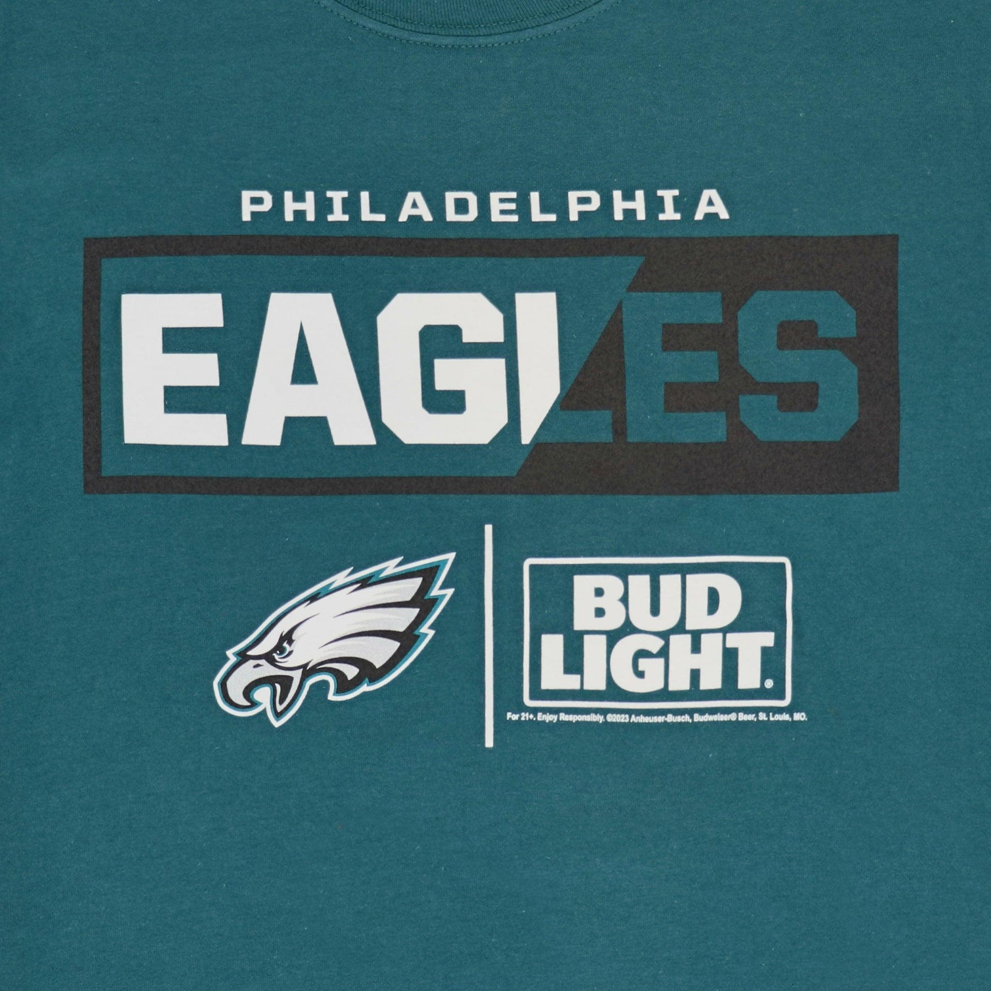 BUD LIGHT EAGLES TEE GREEN detail