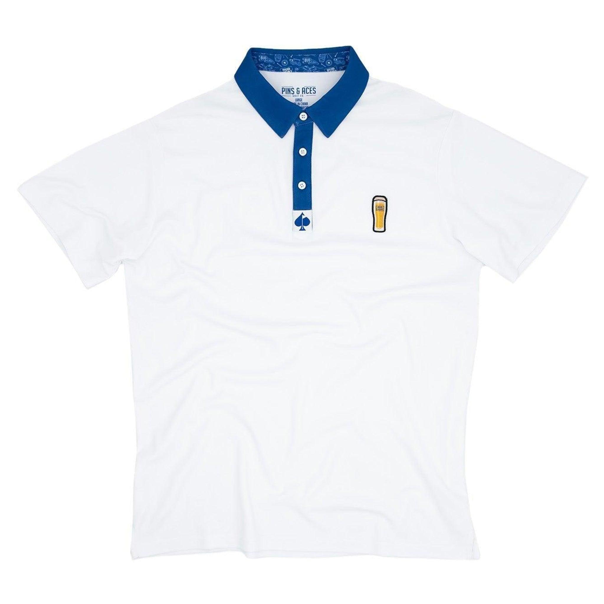 Bud Light Pins & Aces Beer Glass Polo