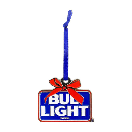 blue red and white bud light resort retro ornament