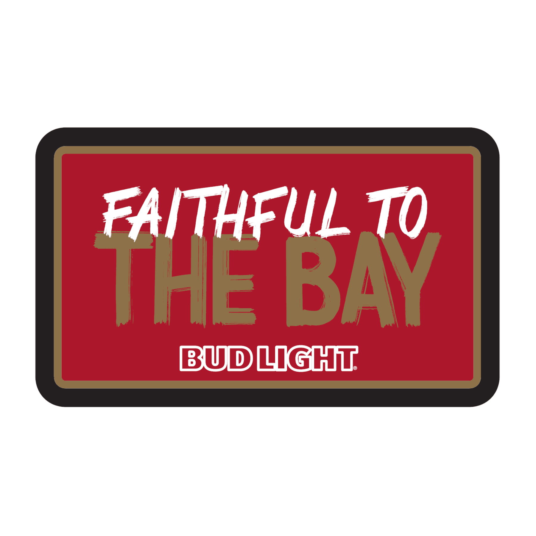 San Francisco 49ers 15 Round LED Lit Wall Sign