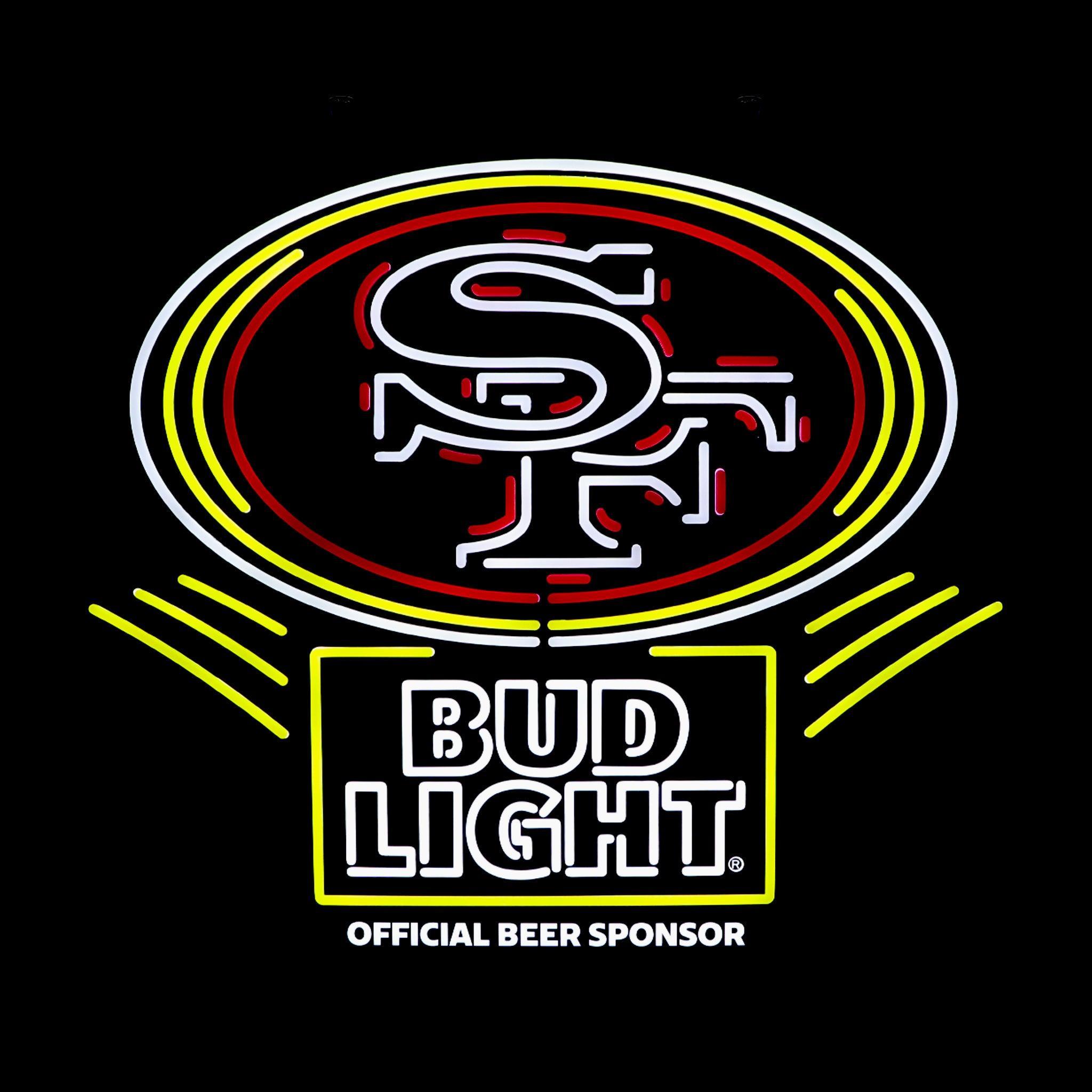 Bud Light San Francisco 49ers NFL LED Sign