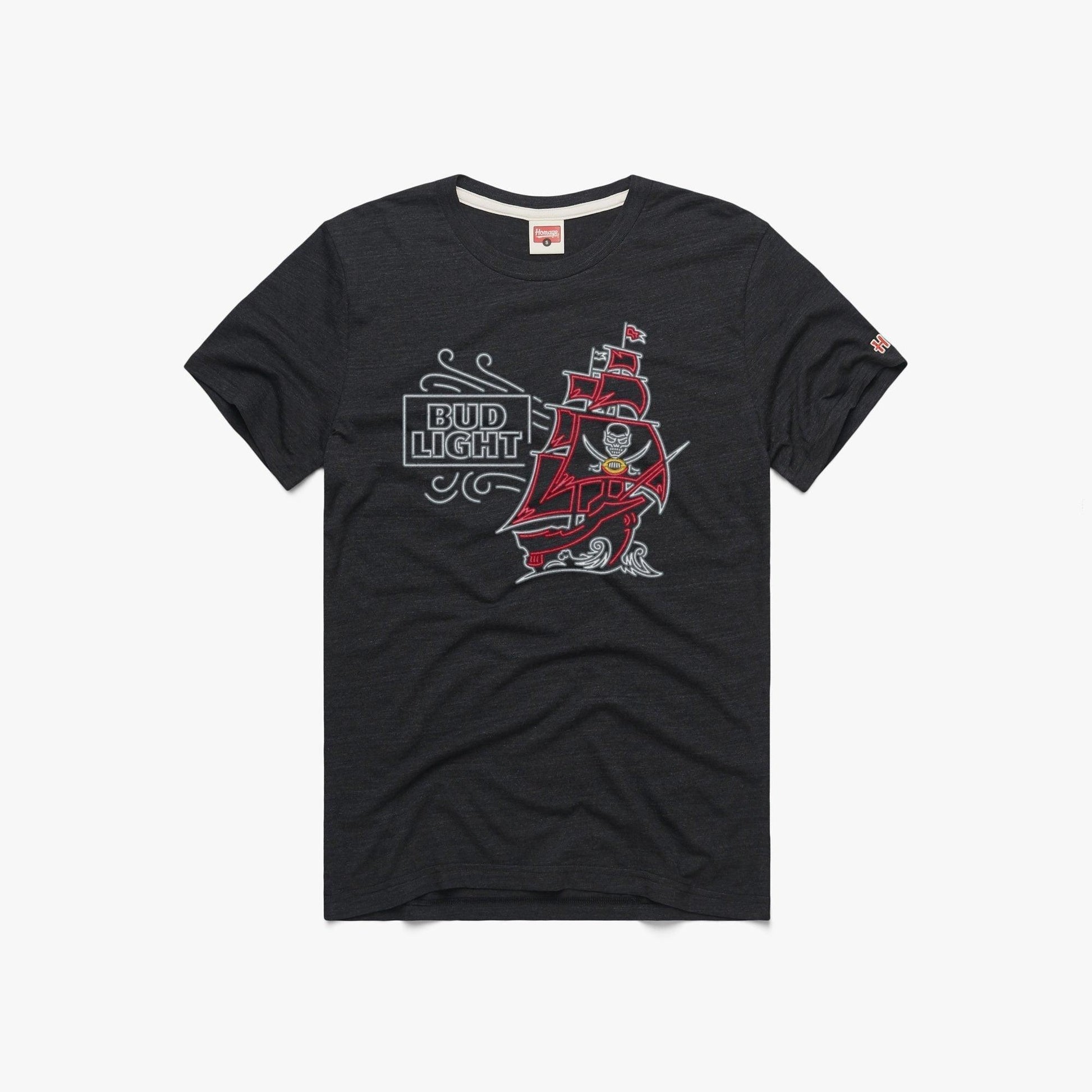 Bud Light Tampa Bay Buccaneers Black T-Shirt