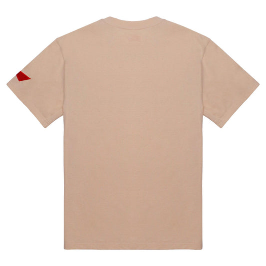 budweiser baseball tan tee back