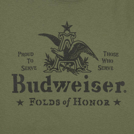 Budweiser Folds of Honor Stencil Sweatshirt