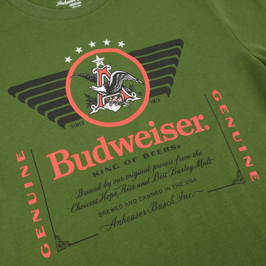 green budweiser military inspired t shirt
