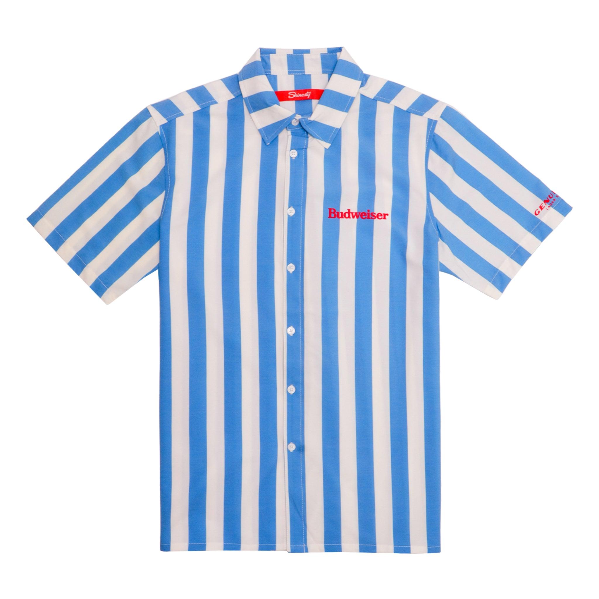 Budweiser Pinstripe Camp Shirt