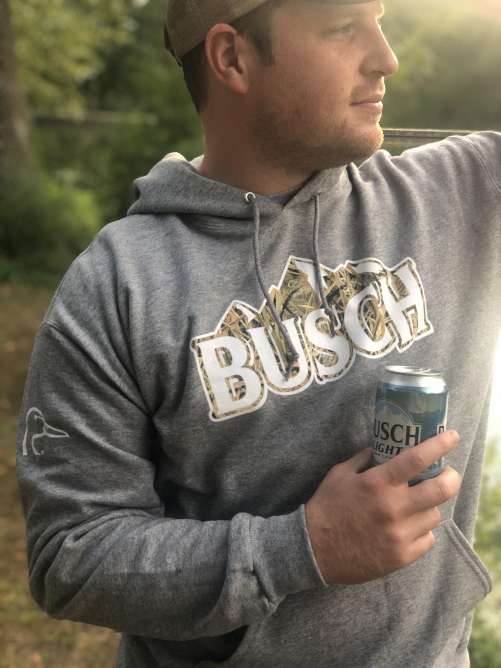 grey busch ducks unlimited hoodie