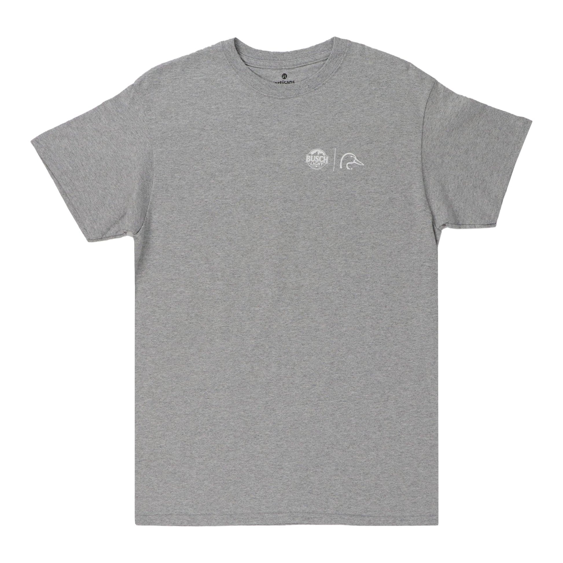 Busch Light Gray Ducks Unlimited T-Shirt - Front