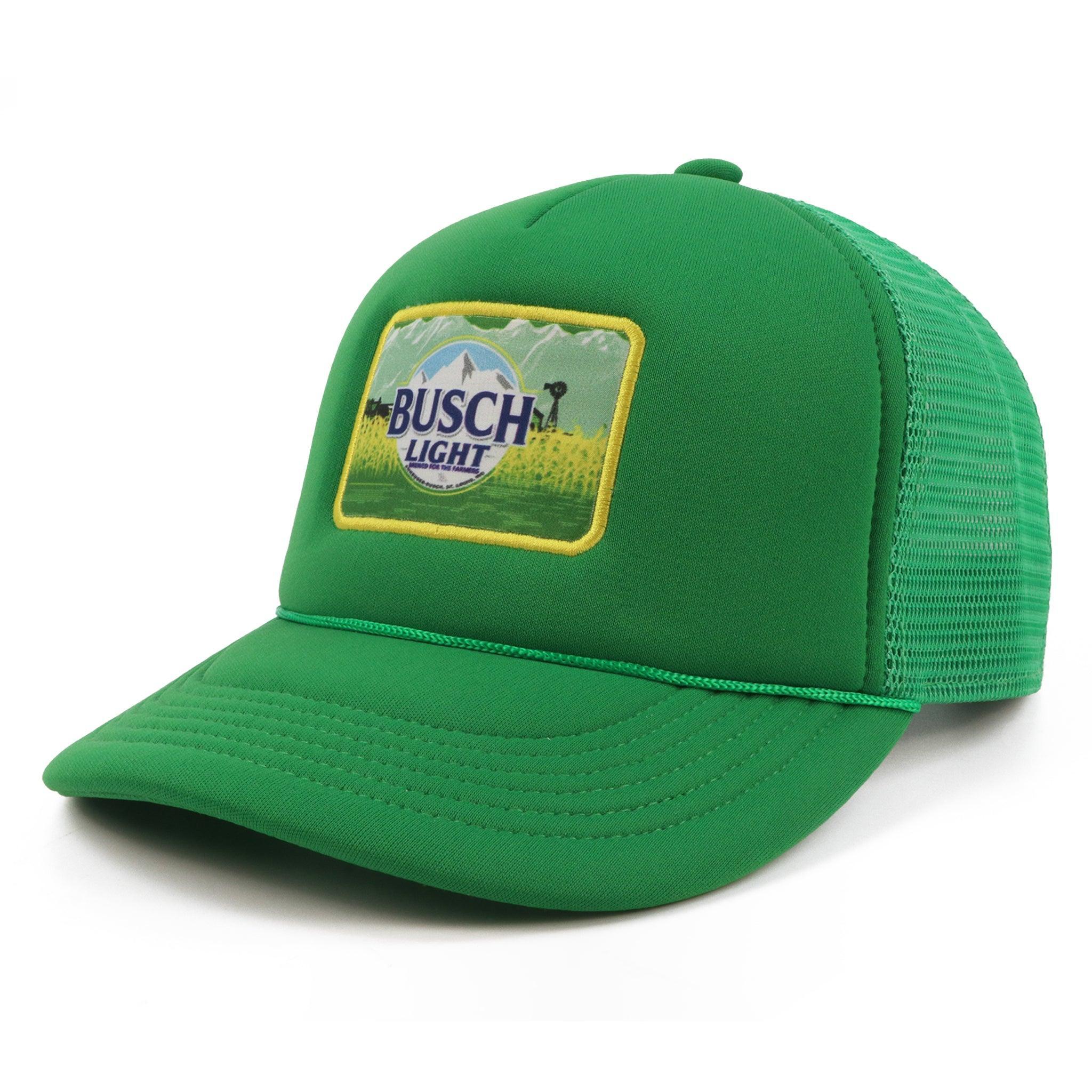 Busch Light Farm Scape Green Rope Hat