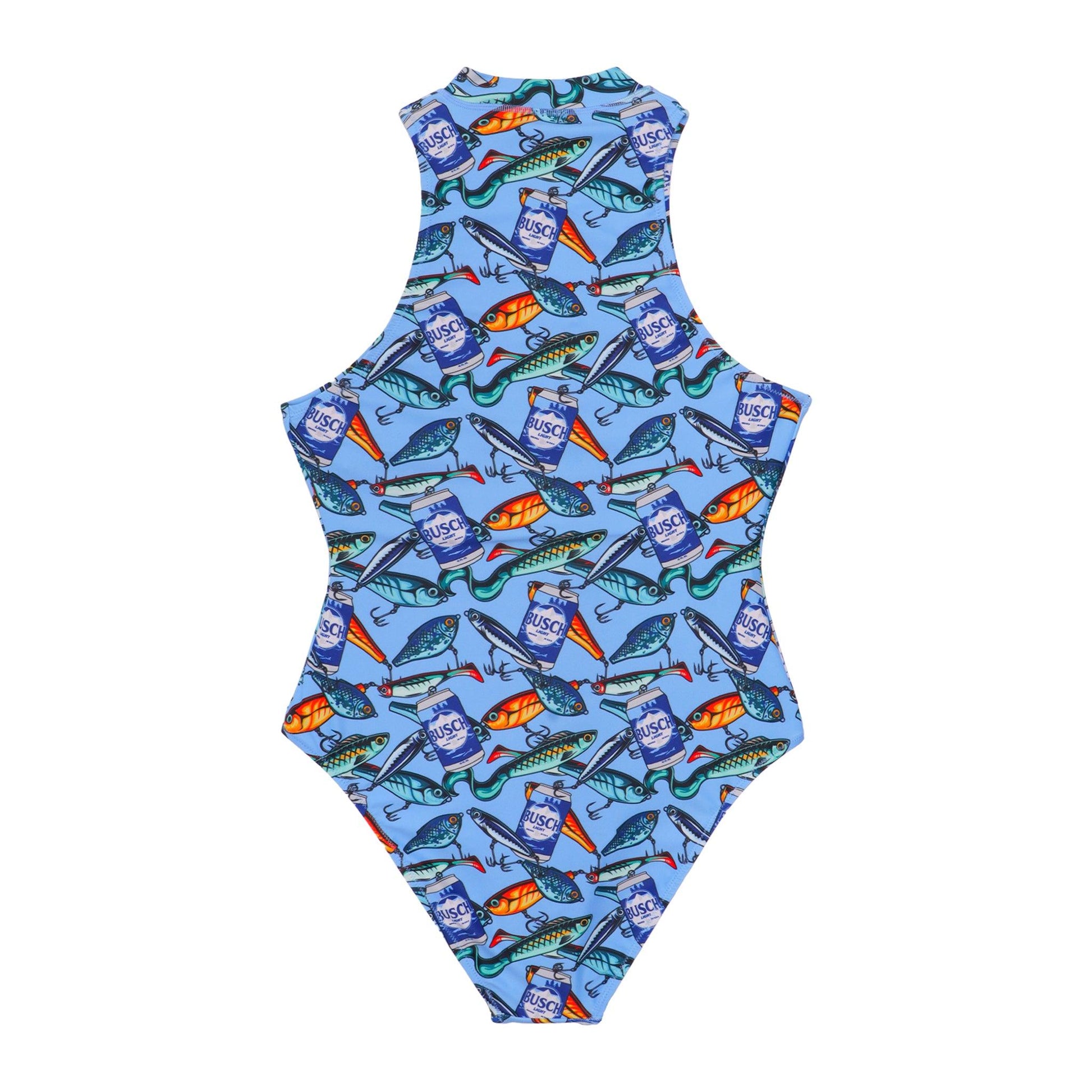 back of swimsuit - no decoration other than scatter print