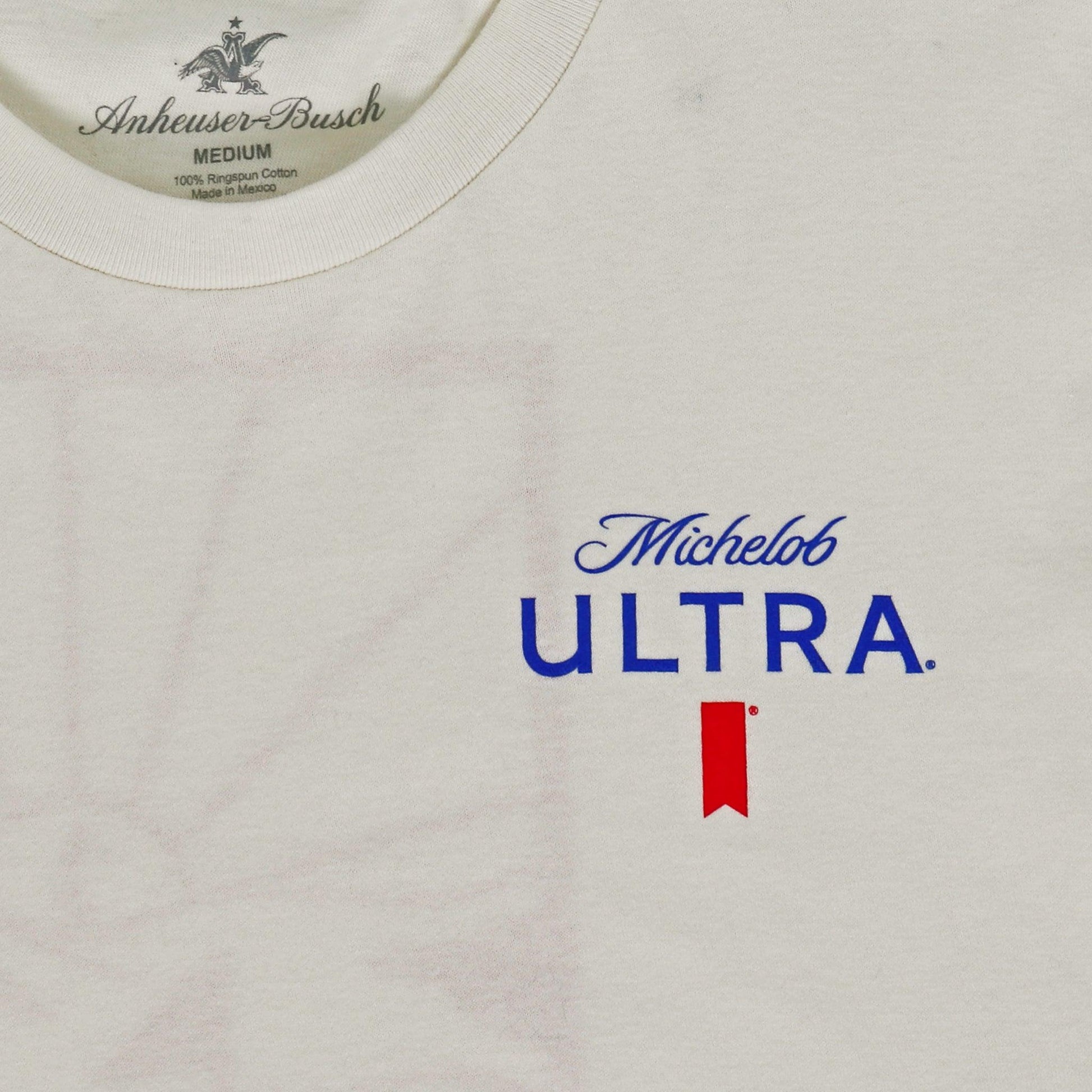 Zoom in on font ULTRA logo on left chest