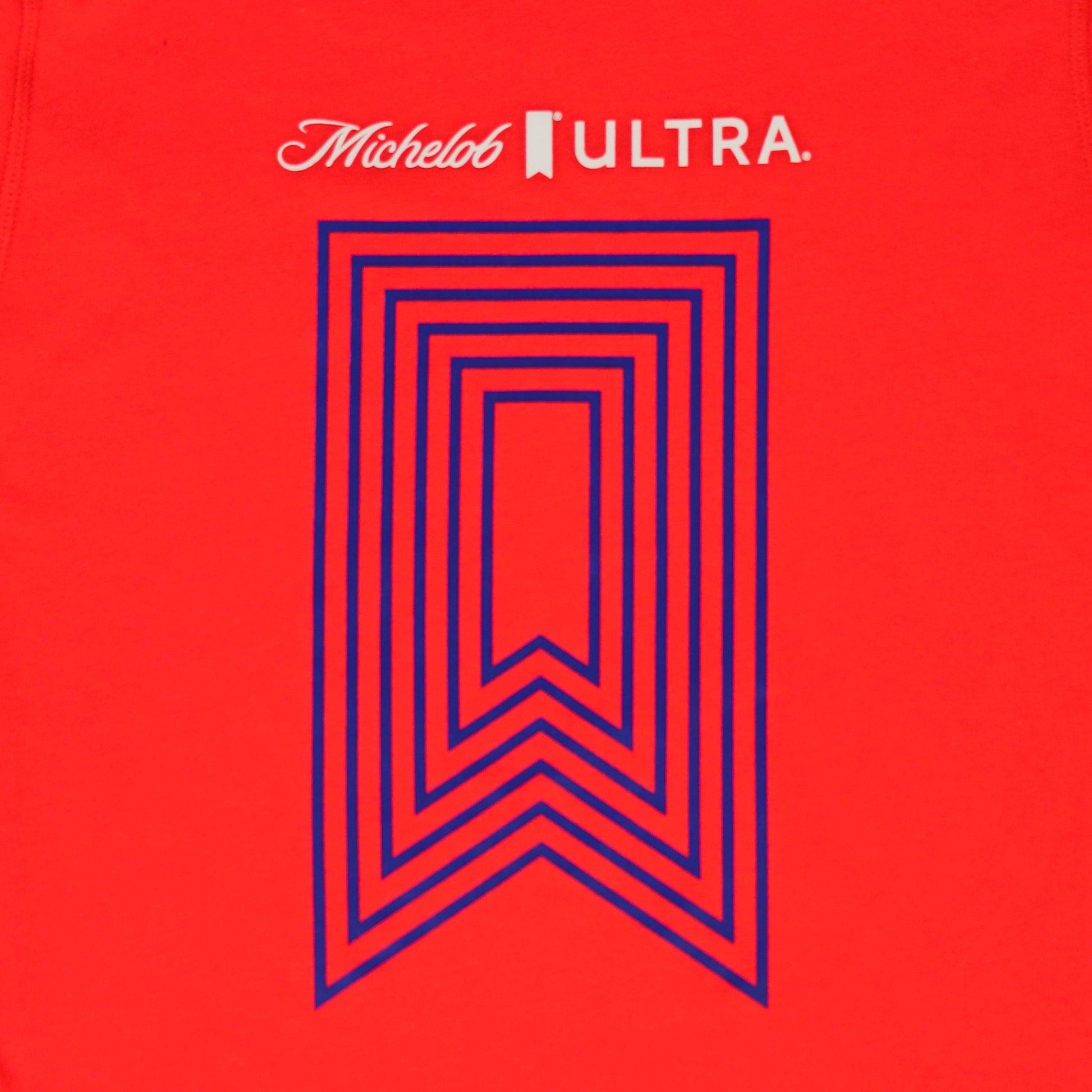 michelob-ultra-brooks-athletic-tee-red-front-detail