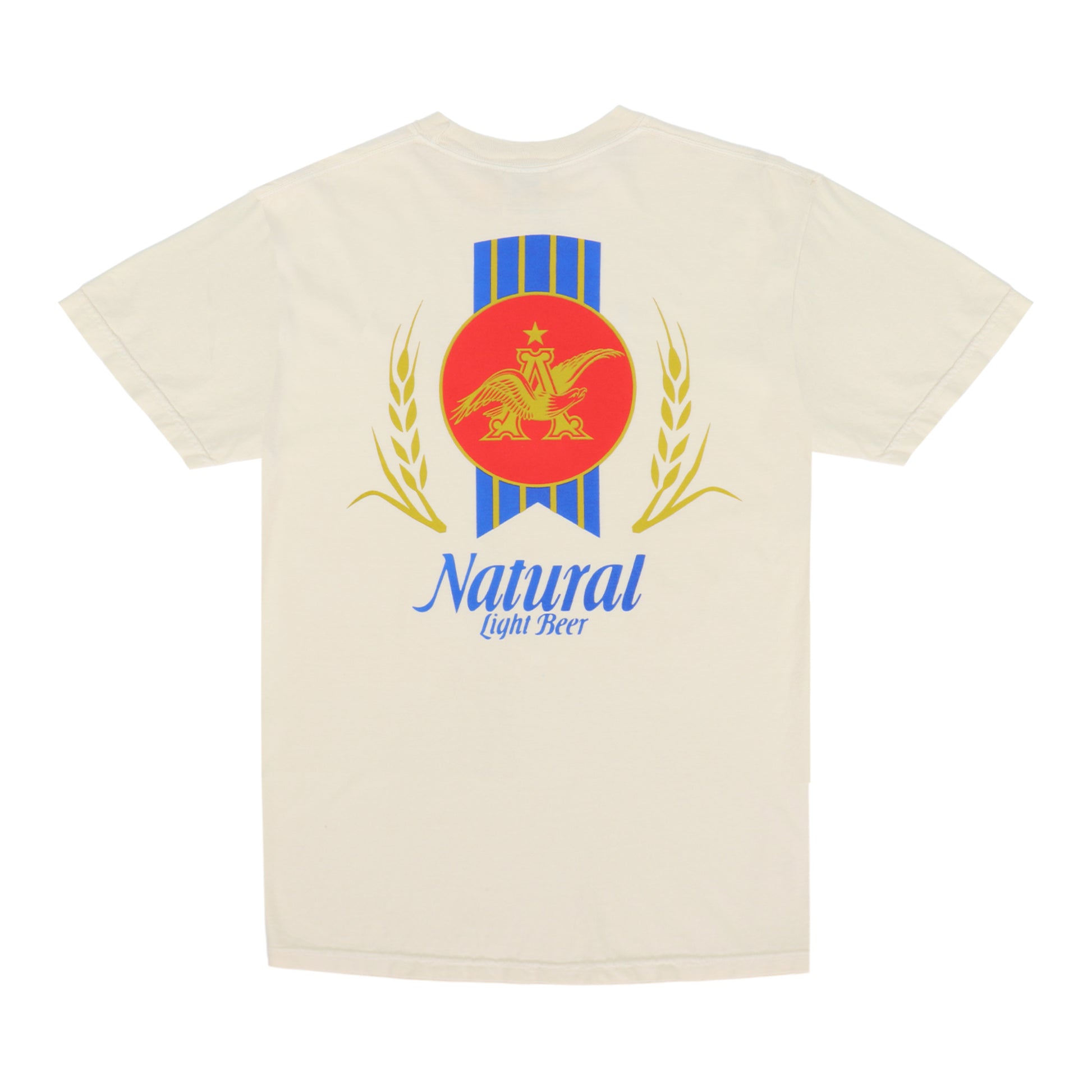 Back view of Natural Light Throwback T-Shirt