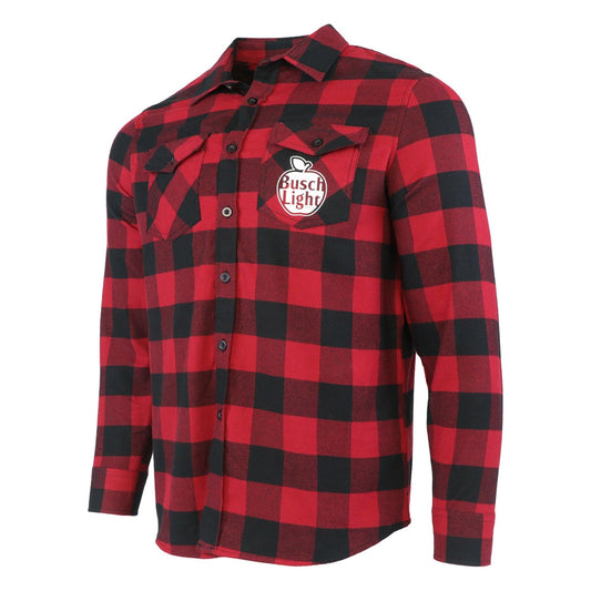 Busch Light Apple Logo Flannel