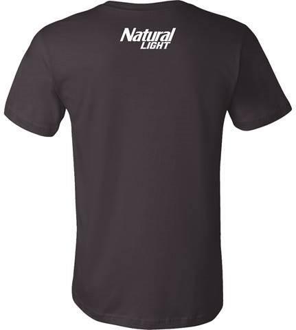 Natural Light Red White and Natty Light T-Shirt - Back View