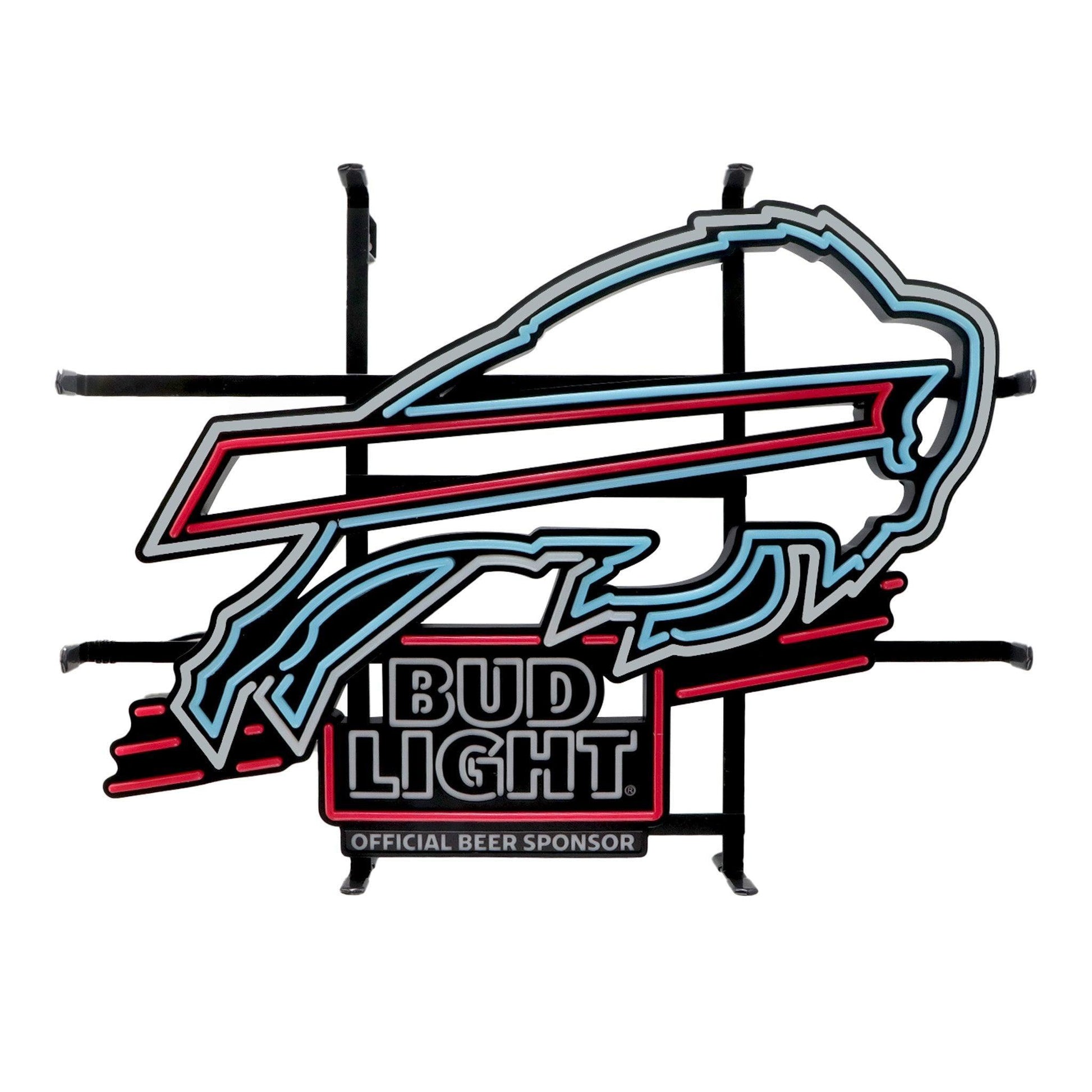 Bud Light Buffalo Bills NFL LED Sign - White Unlit