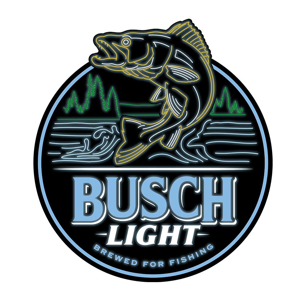 Buschhhh Led Sign Busch Light Walleye LED