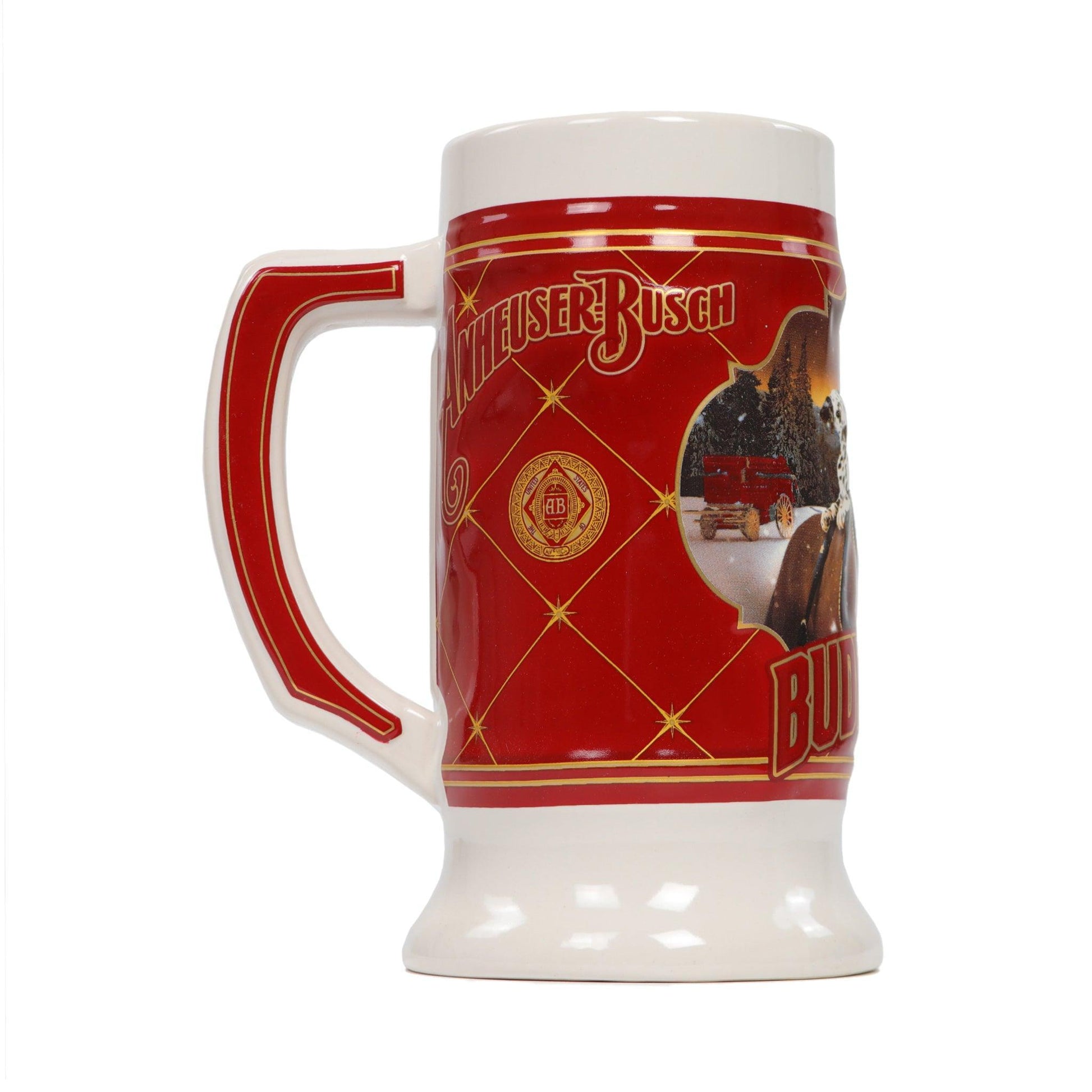 2022 Budweiser Holiday Stein - Side View