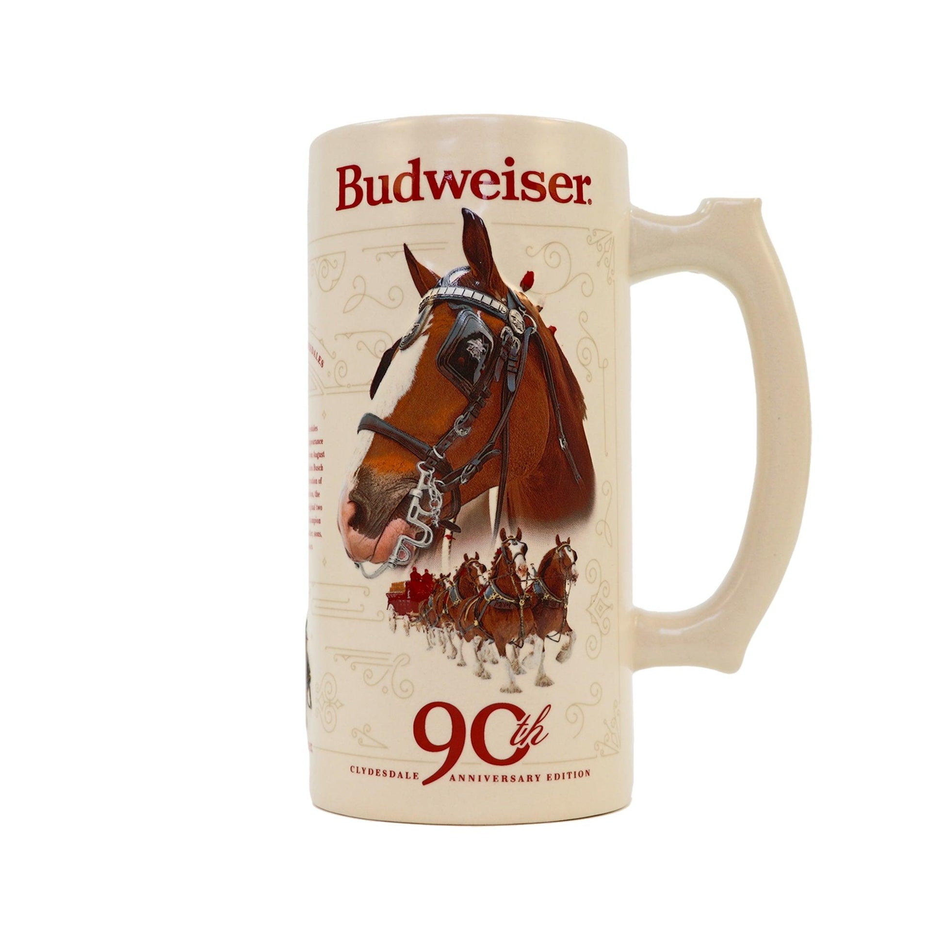 2023 Budweiser Holiday Stein Clydesdale Face Closeup