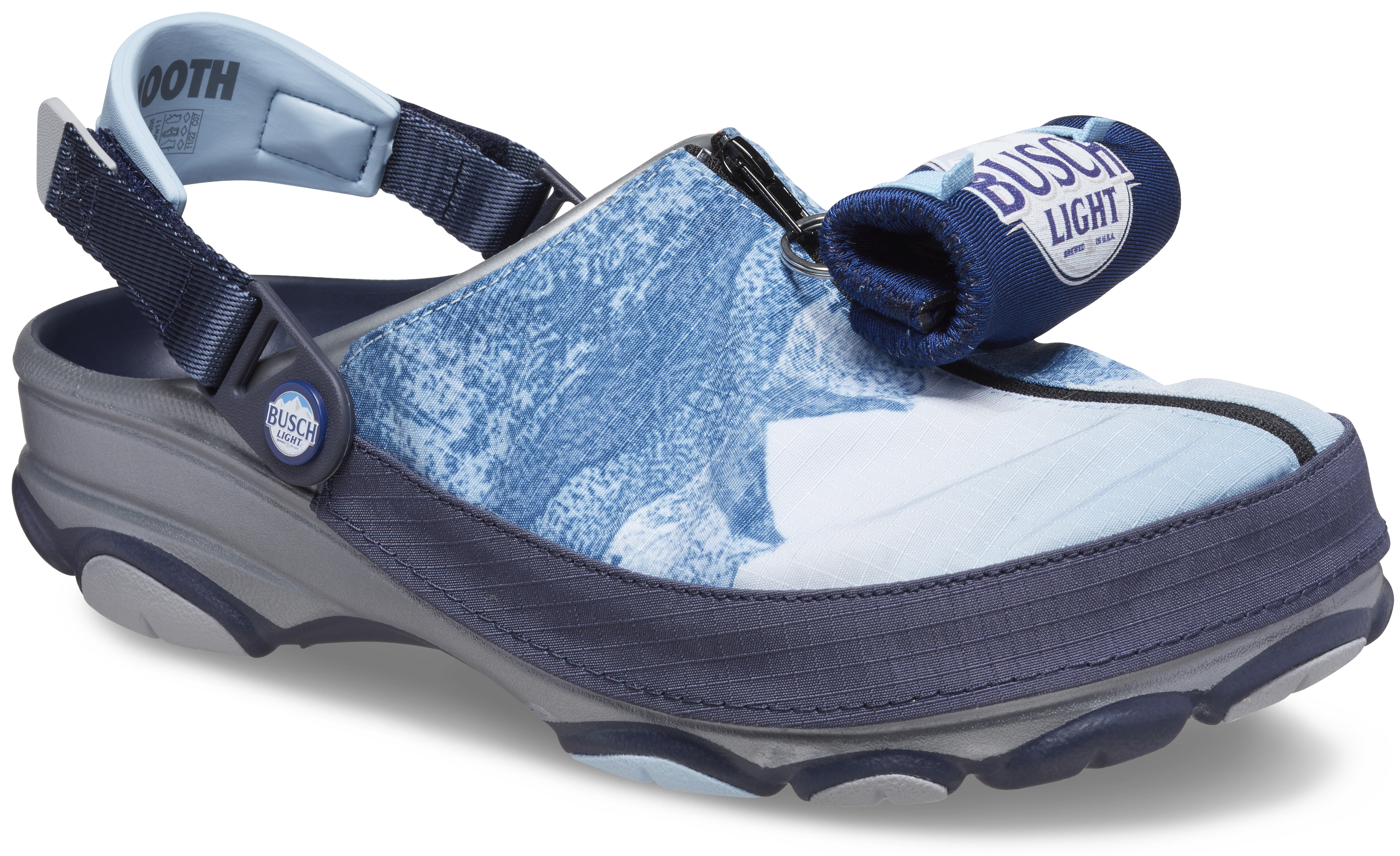 Busch Light x Crocs All-Terrain Sandals Mens Sz 14 Blue Beer Adjustable Open Toe Crocs Busch Light All Terrain Sandals | Free Shipping at Academy main image 2