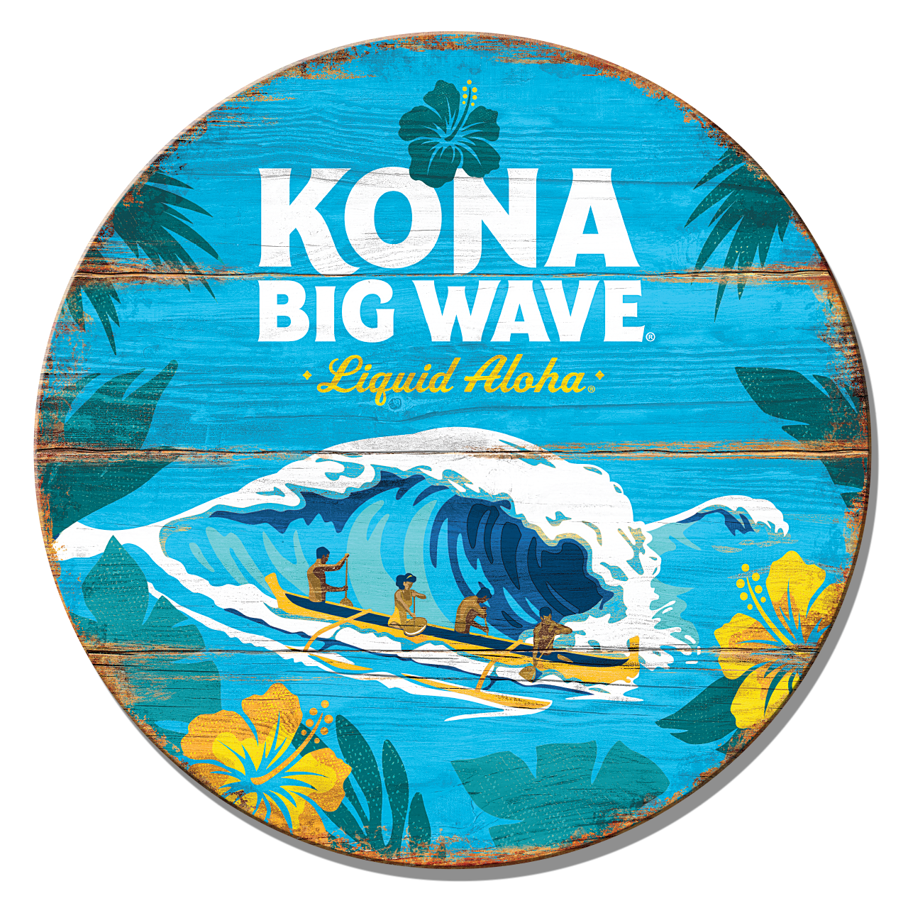 Kona Big Wave Wooden Sign