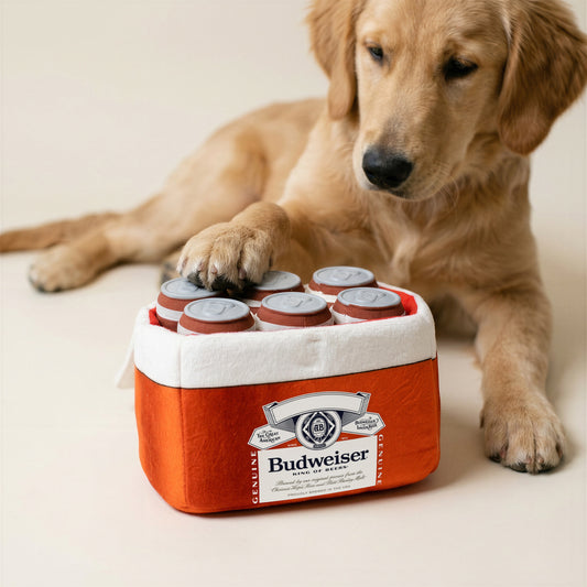 Budweiser 6 Pack Latex Dog Toy