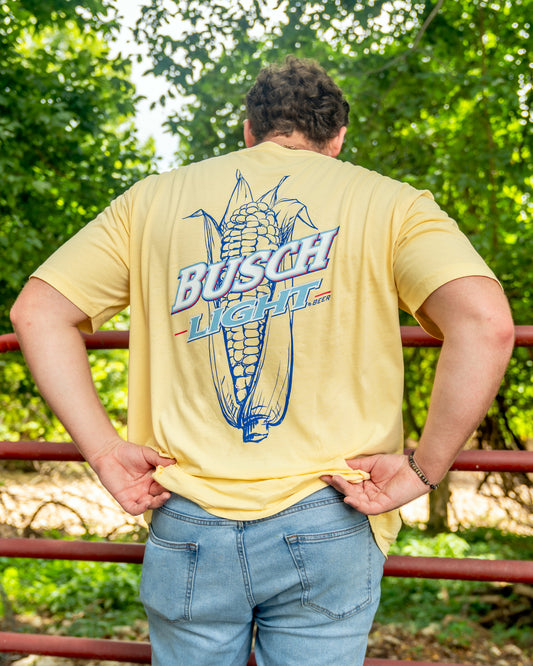 Busch Light Corn Cob Pocket Tee