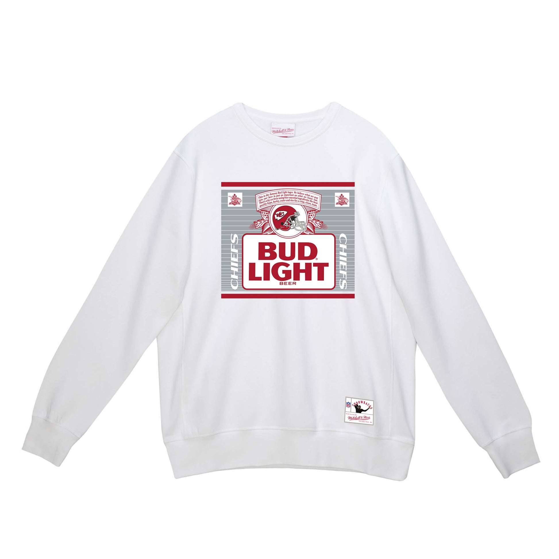 Bud Light Mitchell & Ness KC Chiefs crewneck