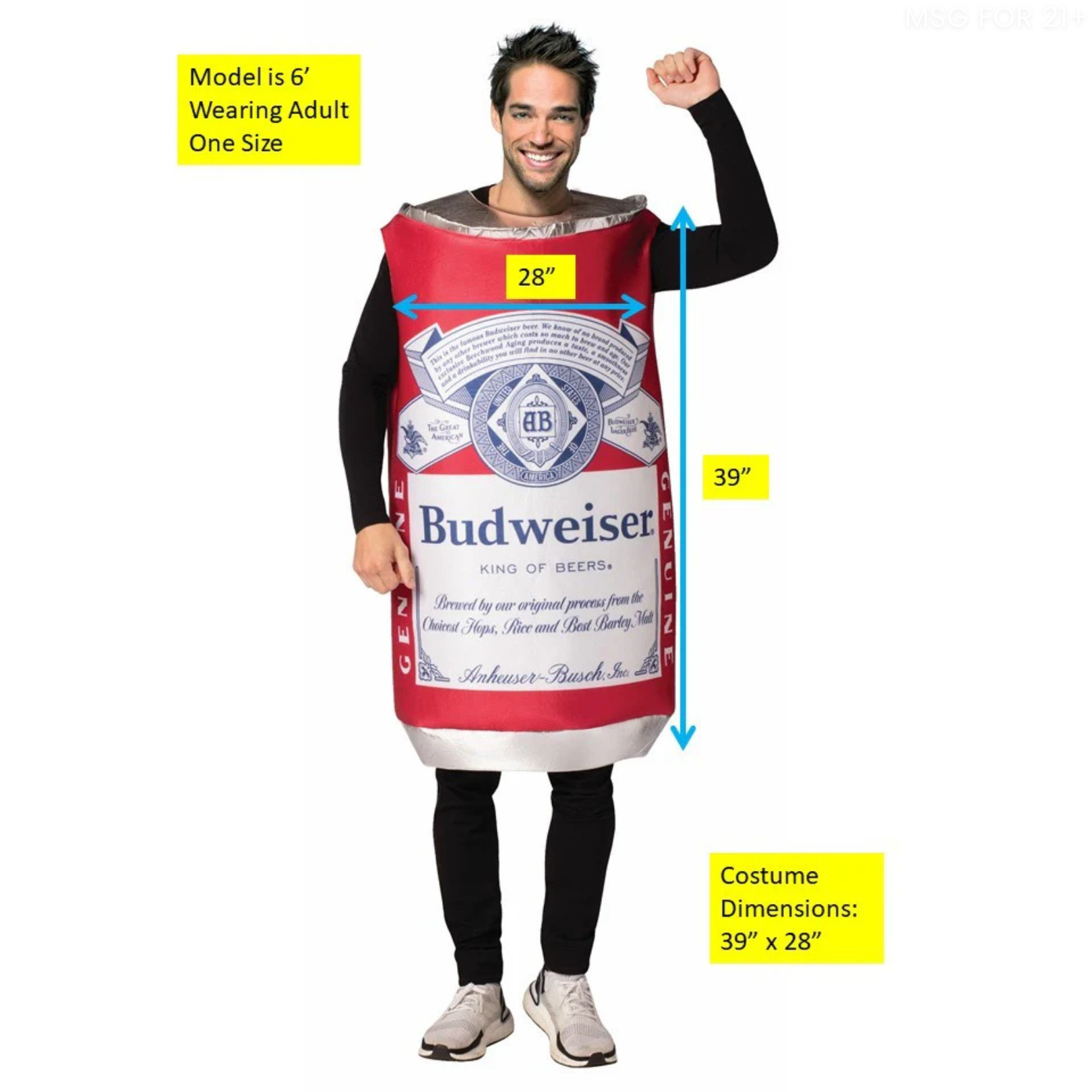 Budweiser Vintage Can Costume
