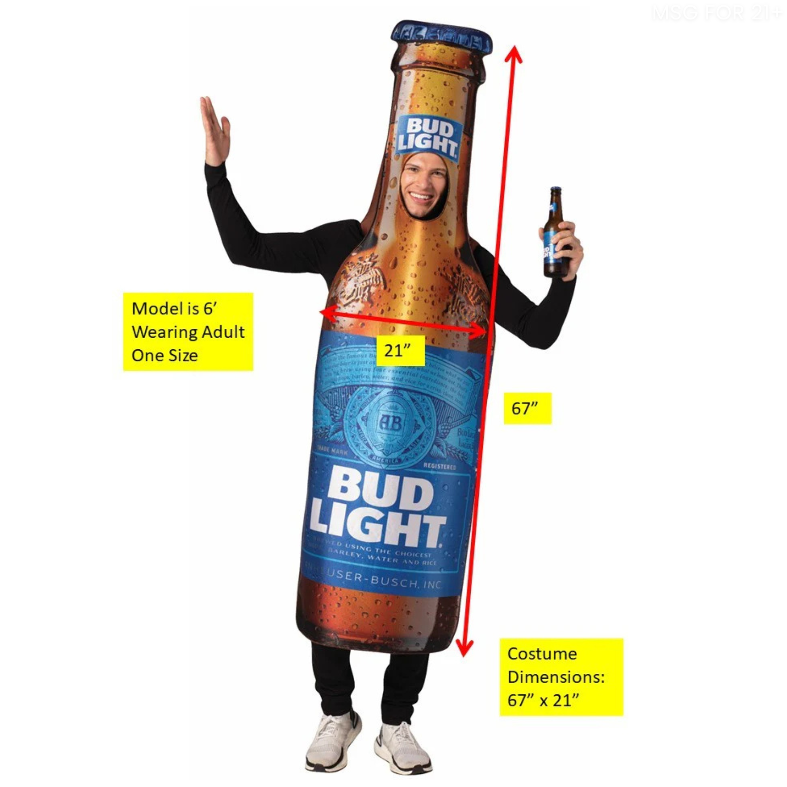 Bud Light Bottle Costume