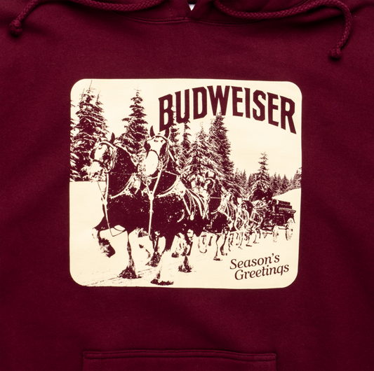 Budweiser Clydesdales Maroon Hoodie