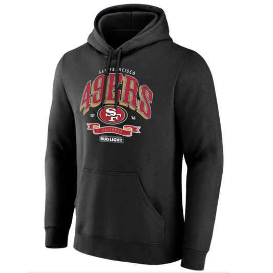 San Francisco 49ers Black Bud Light Hoodie
