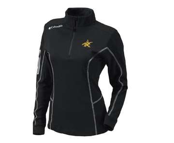A & Eagle Women's Columbia 1/4 Zip Pullover- Black