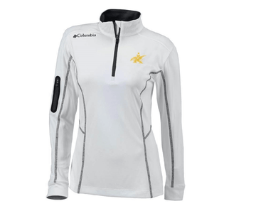 A & Eagle Women's Columbia 1/4 Zip Pullover- White