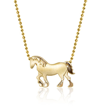  14 carat gold clydesdale necklace, 16 inches long