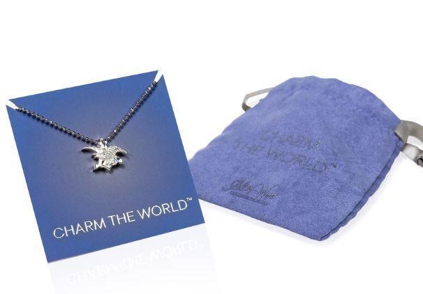 From Jewelry designer Alex Woo a 14 carat silver anheuser busch and eagle necklace, 16 inches long
