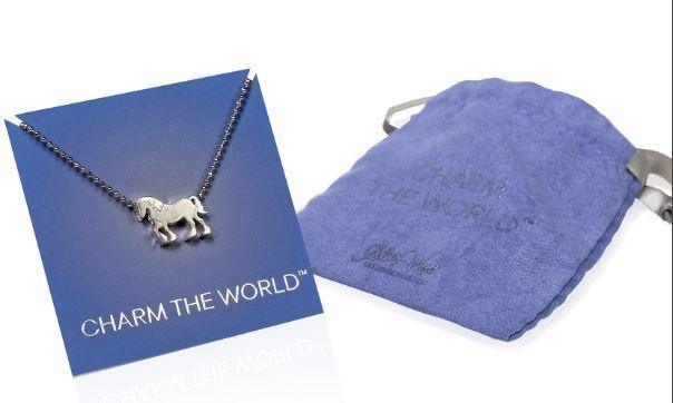 From Jewelry designer Alex Woo a 14 carat silver clydesdale necklace, 16 inches long