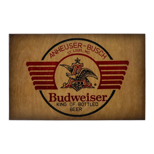 wall plaque with anheuser-busch budweiser logo