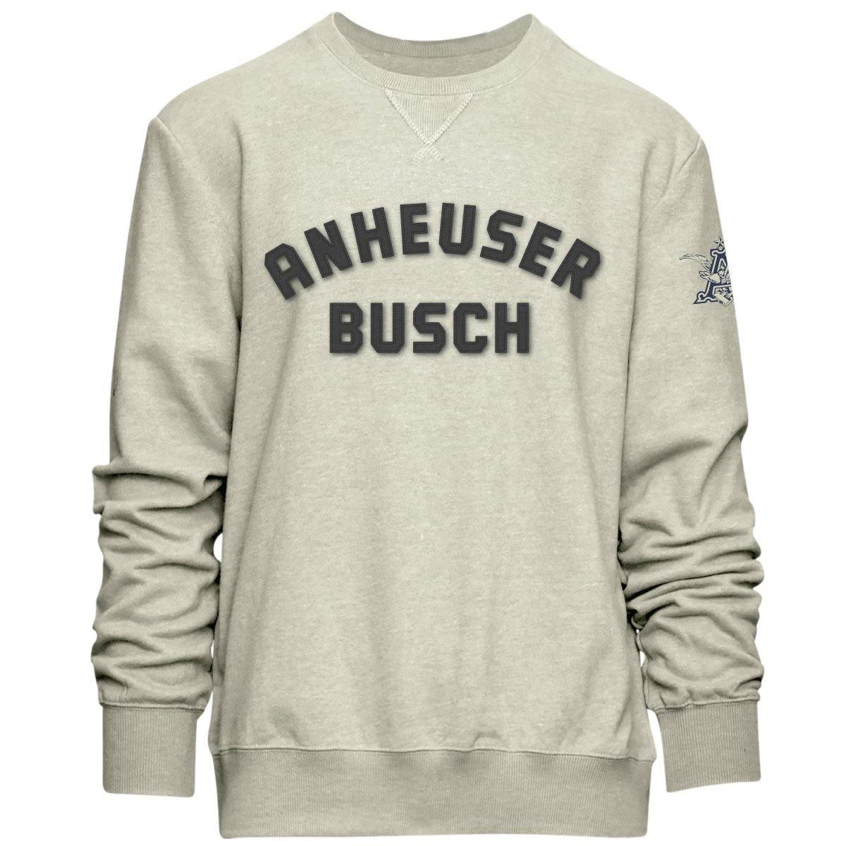 anheuser busch felt crew sweatshirt