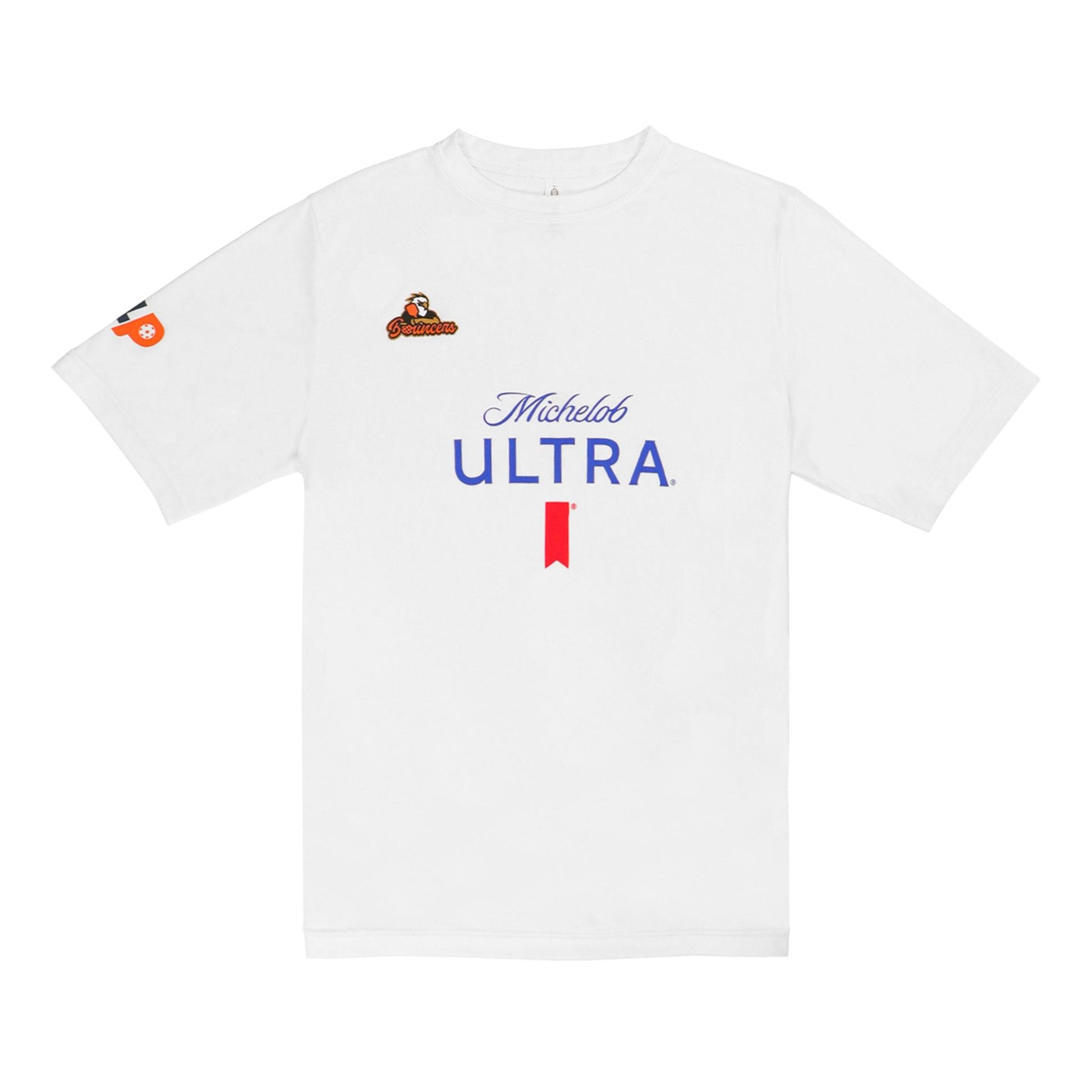 Flat lay of Michelob ULTRA Atlanta Bouncers T-Shirt