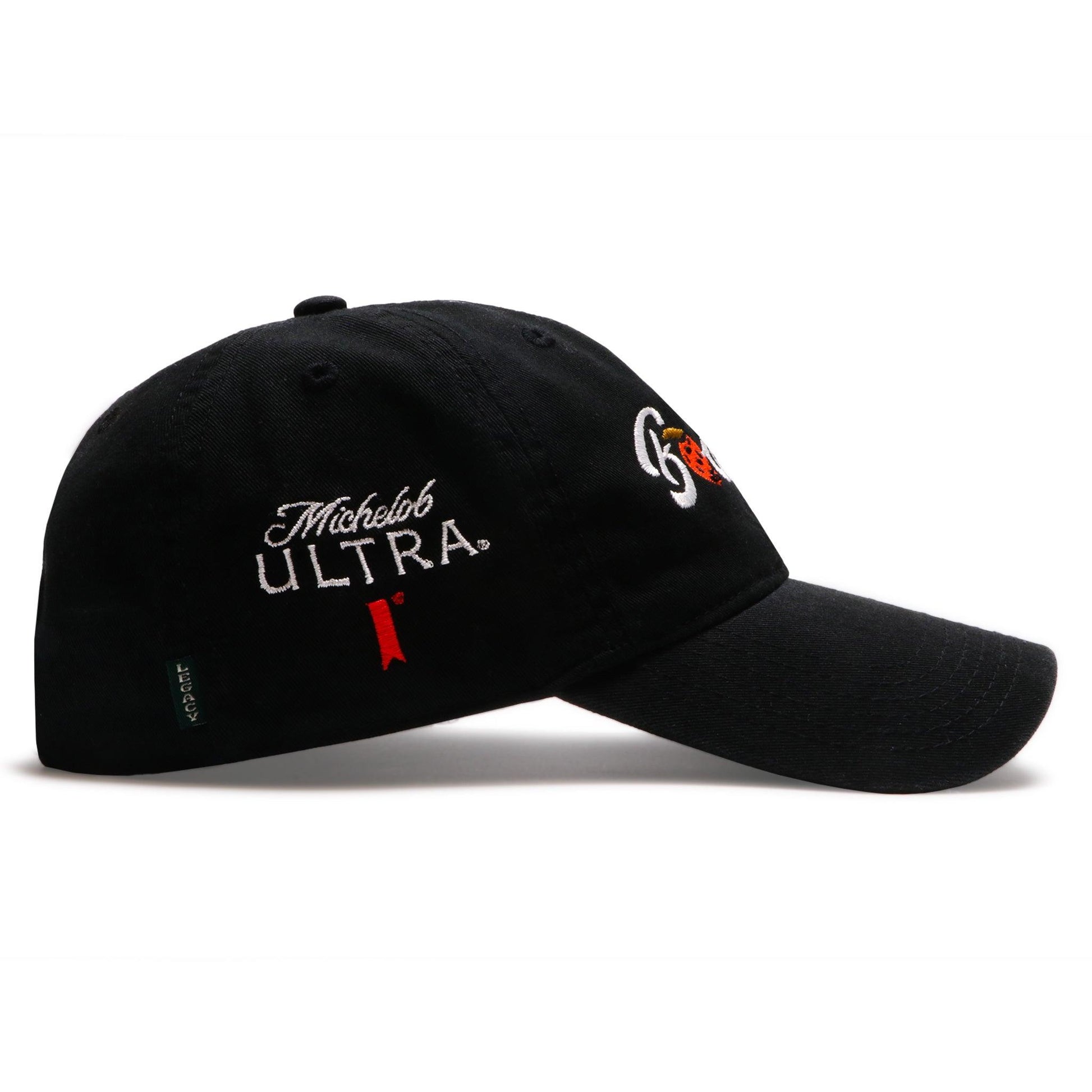 side of the hat with michelob ultra logo