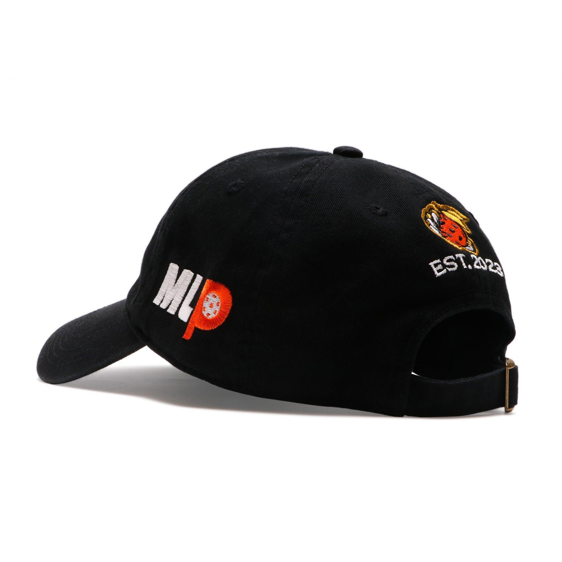 back of hat with est 2023 logo