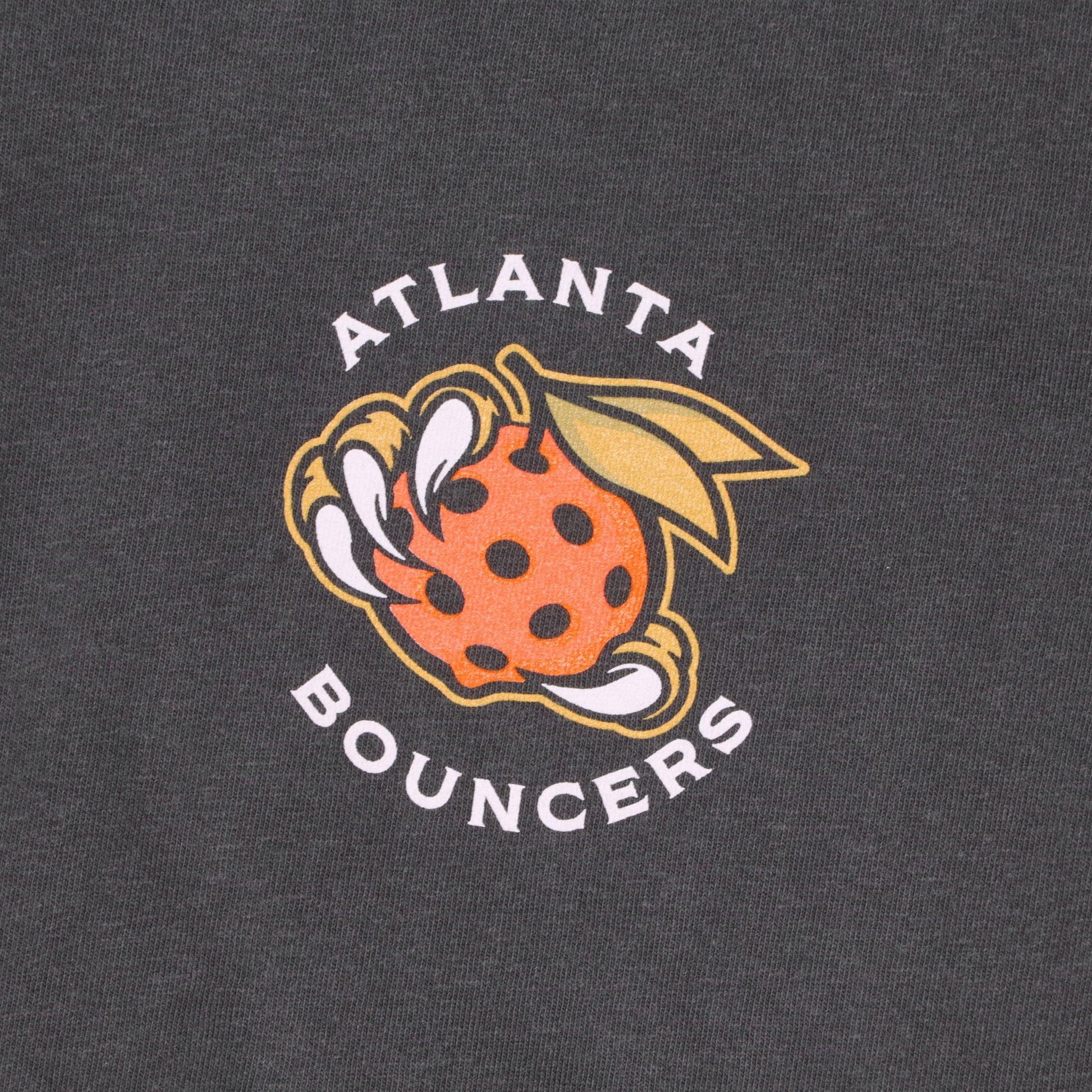 detail of the Atlanta bouncers logo 