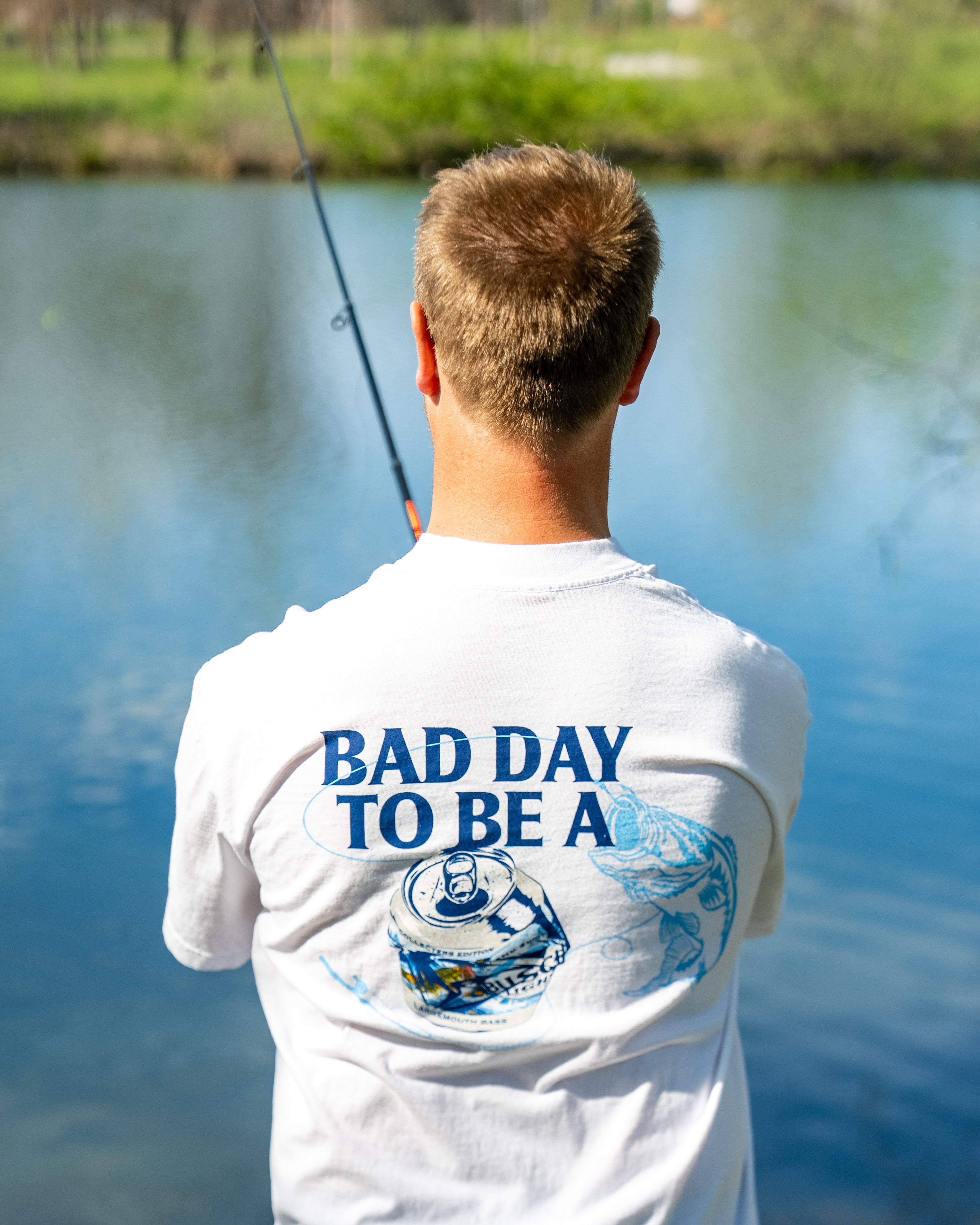 Bad Day to Be a Busch Light Front and Back T-Shirt-Medium